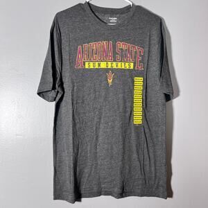 Arizona State Sun Devils T-Shirt Mens M Gray College Tee Gear For Sports ASU